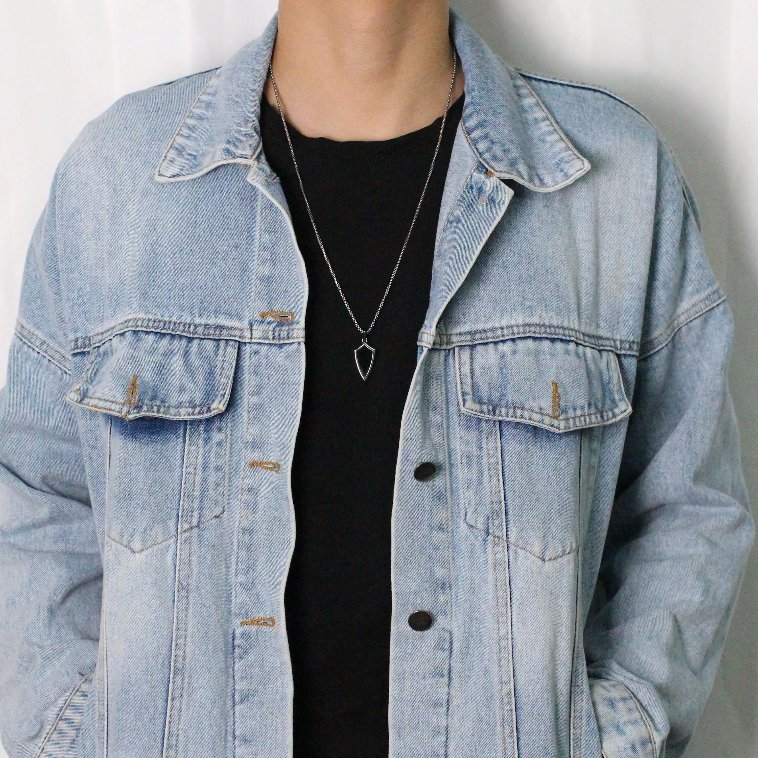 Изящные Ювелирные изделия мужское ожерелье из драгоценных камней