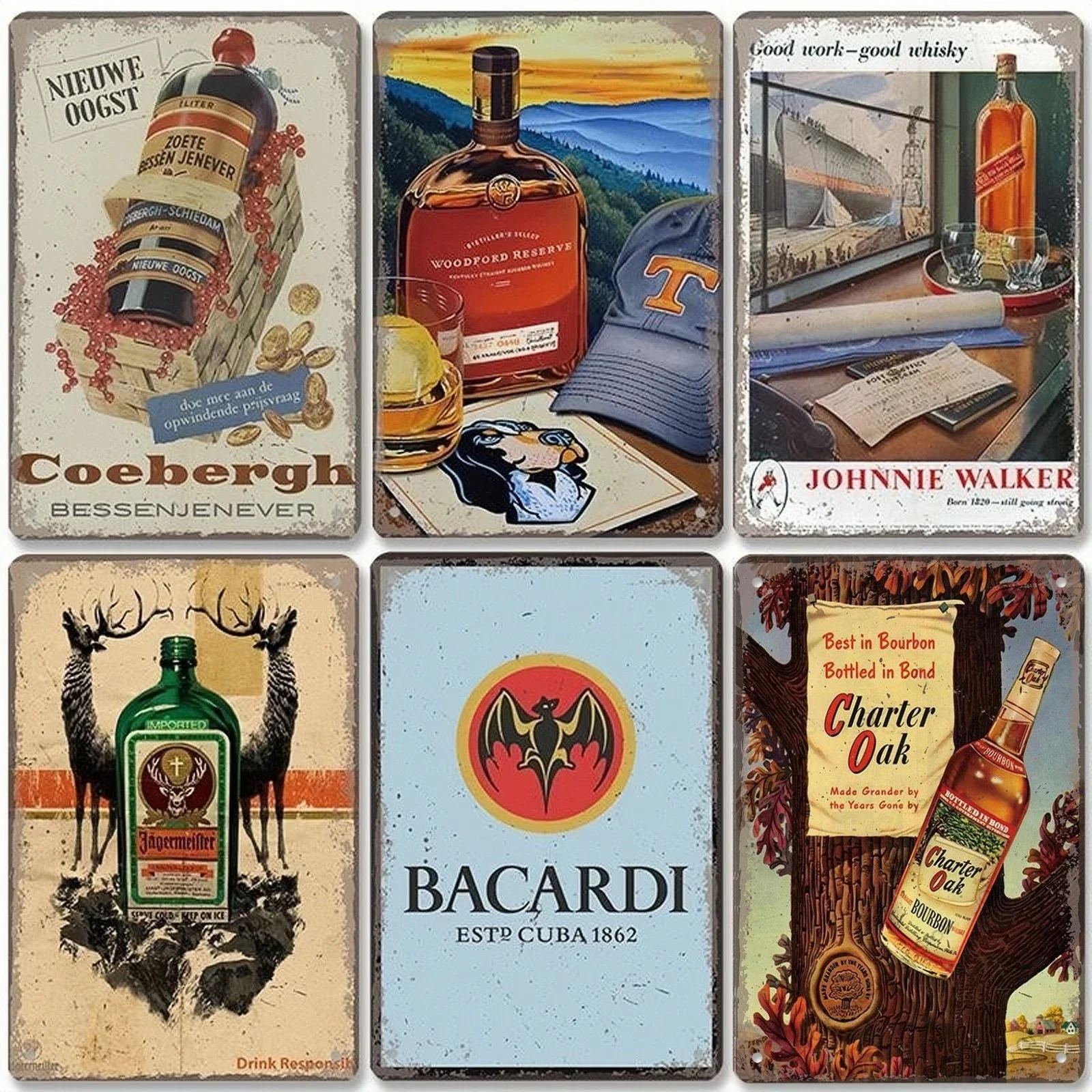 Винтажная брендовая табличка с ромом металлический железный алюминиевый