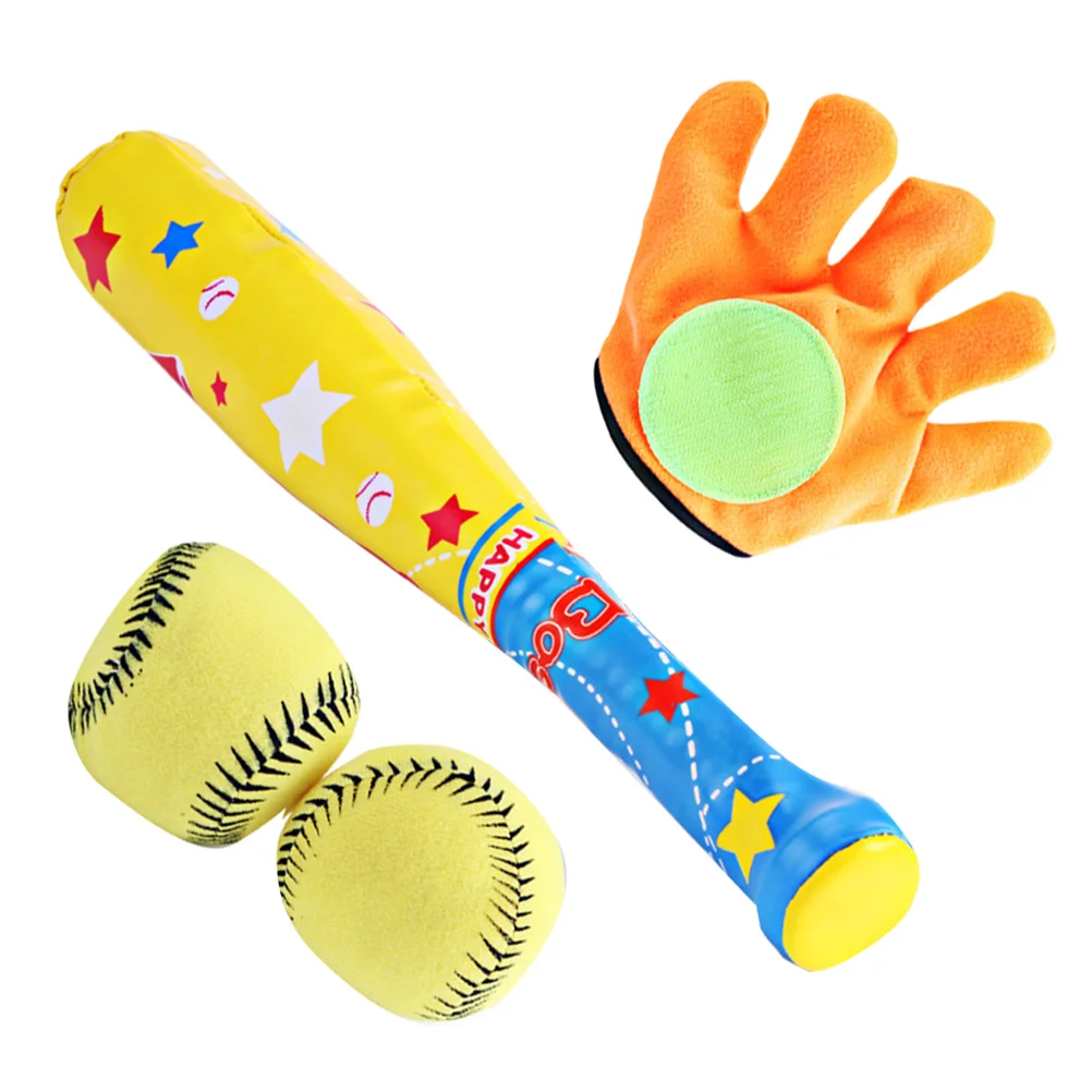 

1 Набор детских игрушек/4 детских бейсбольных набора бейсбольная бита перчатка интерактивный подарок для детей на день рождения уличные вид...