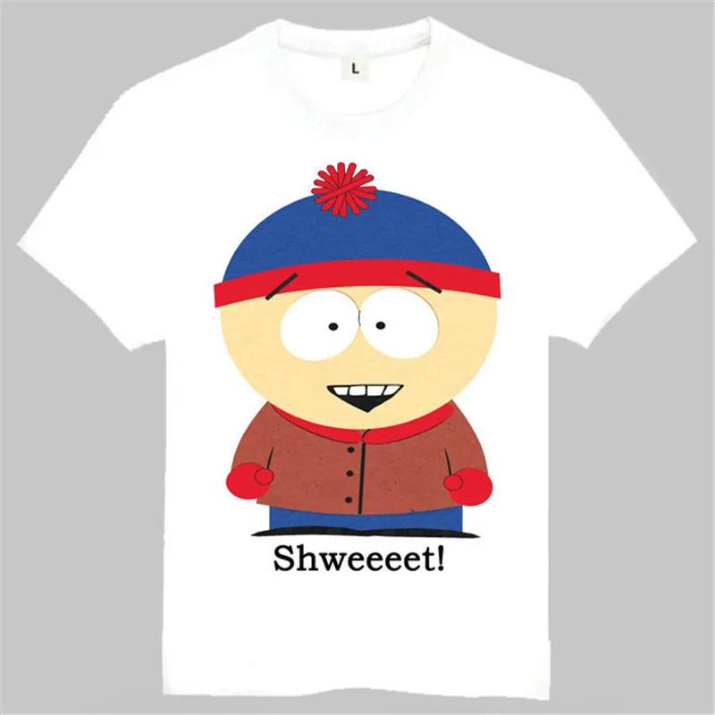 Размер S/m/l/xl футболка с героями аниме Южный Парк Стэн болот Эрик Картман фигурка