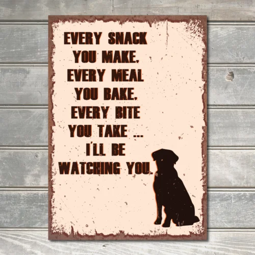 Винтажный кухонный знак с надписью Я буду смотреть вас Настенный декор