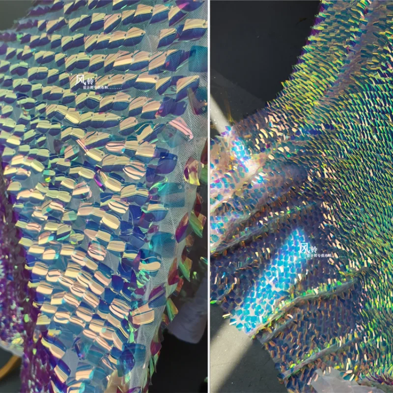 Вышитая марлевая ткань прямоугольные блестки мерцающий фон сделай сам