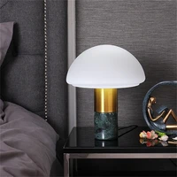 contemporary nordic fashion marble desk light simple home lighting decor mushroom table lamp
