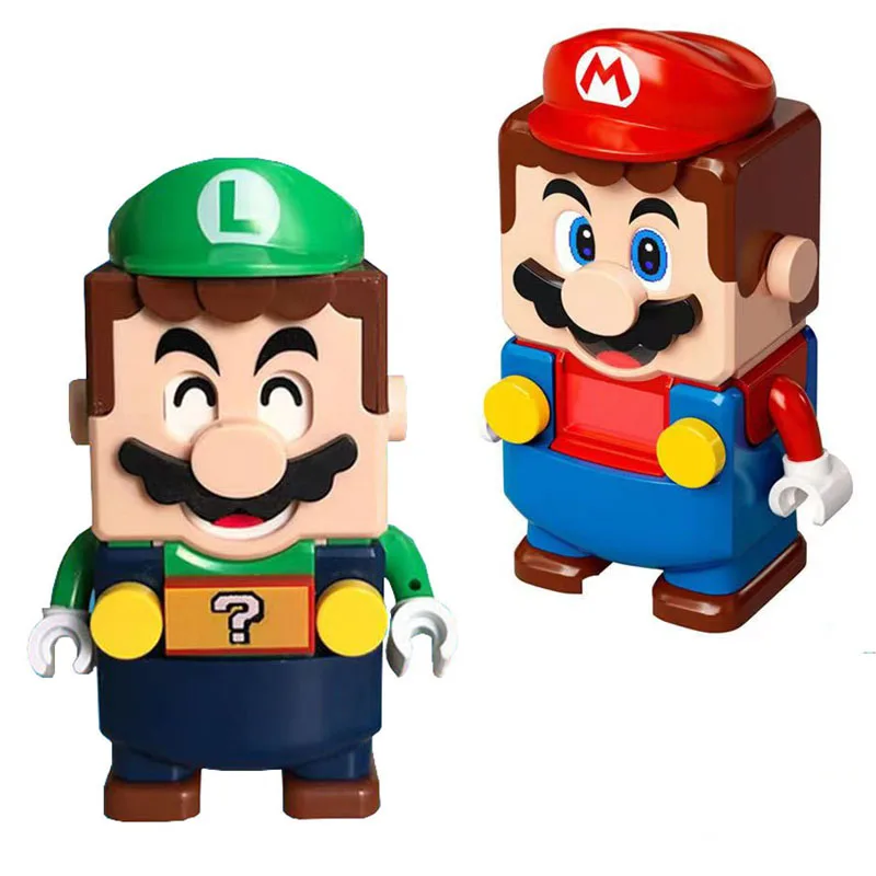 

Экшн-фигурки без электронной функции Super Ma Bros, модель, строительные блоки, кирпичи, наборы игрушек для детей, подарок