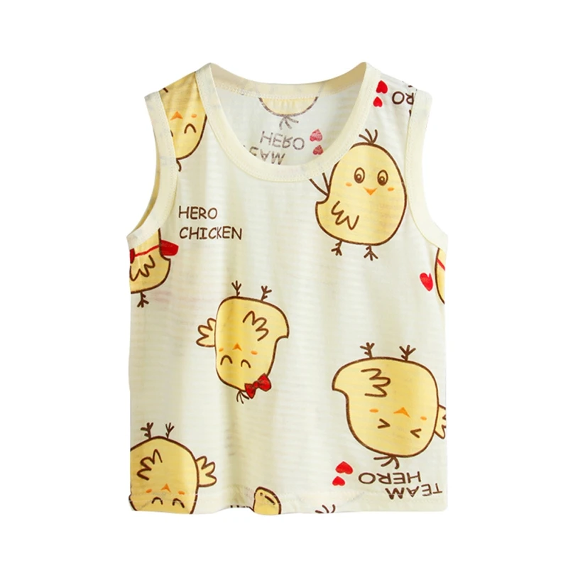 

1-6 Years Summer Modal Children's Vests Kids Boys Camisole Thin Beach Clothing