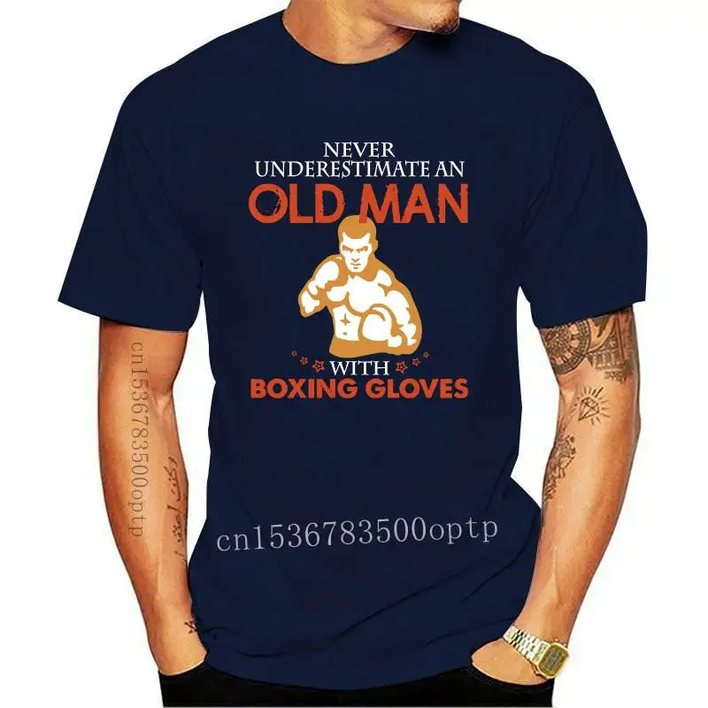 

Man Clothing New Old Man With Boxing T Shirt Comical Sunlight Printed Family S-5xl Clothing Summer Style Short Sleeve Shirt