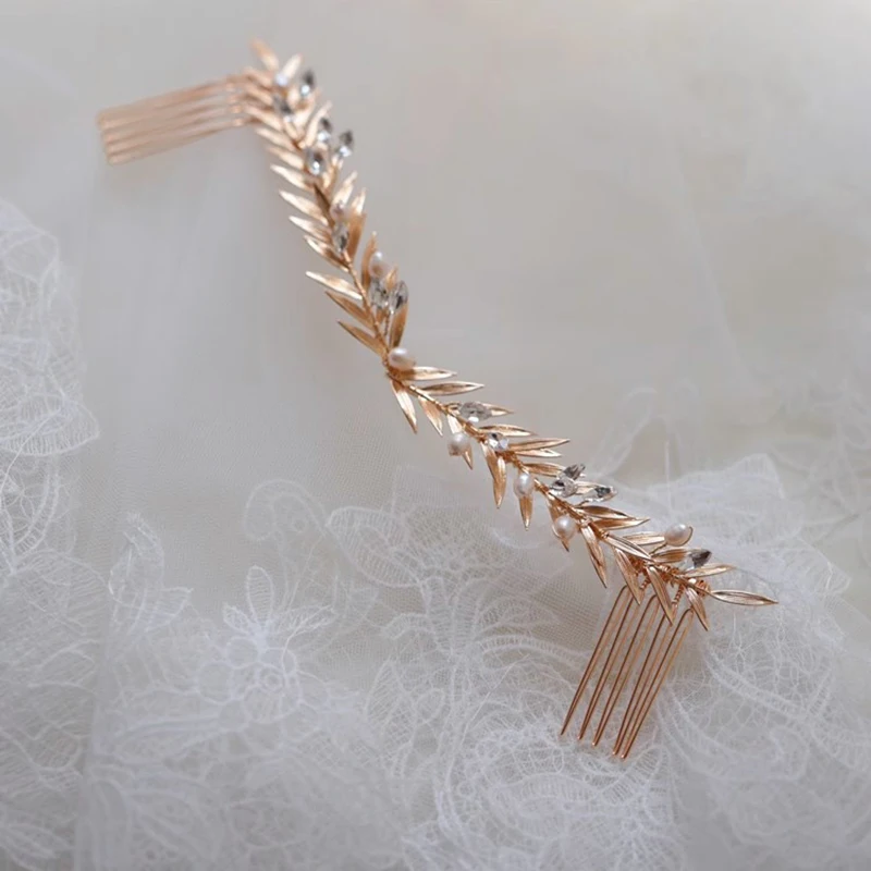 Длинная свадебная расческа для волос Свадебная Женская повязка на голову с