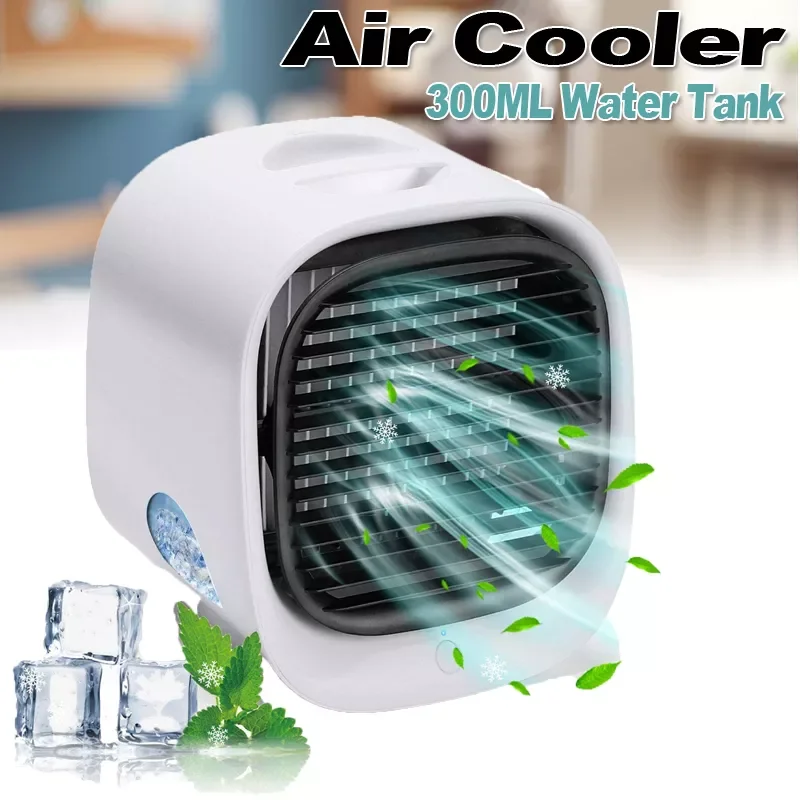 

NEW2023 Mini Air Cooler Portable Air Conditioner Home Air Conditioning Humidifier Purifier USB Desktop Air Cooling Fan