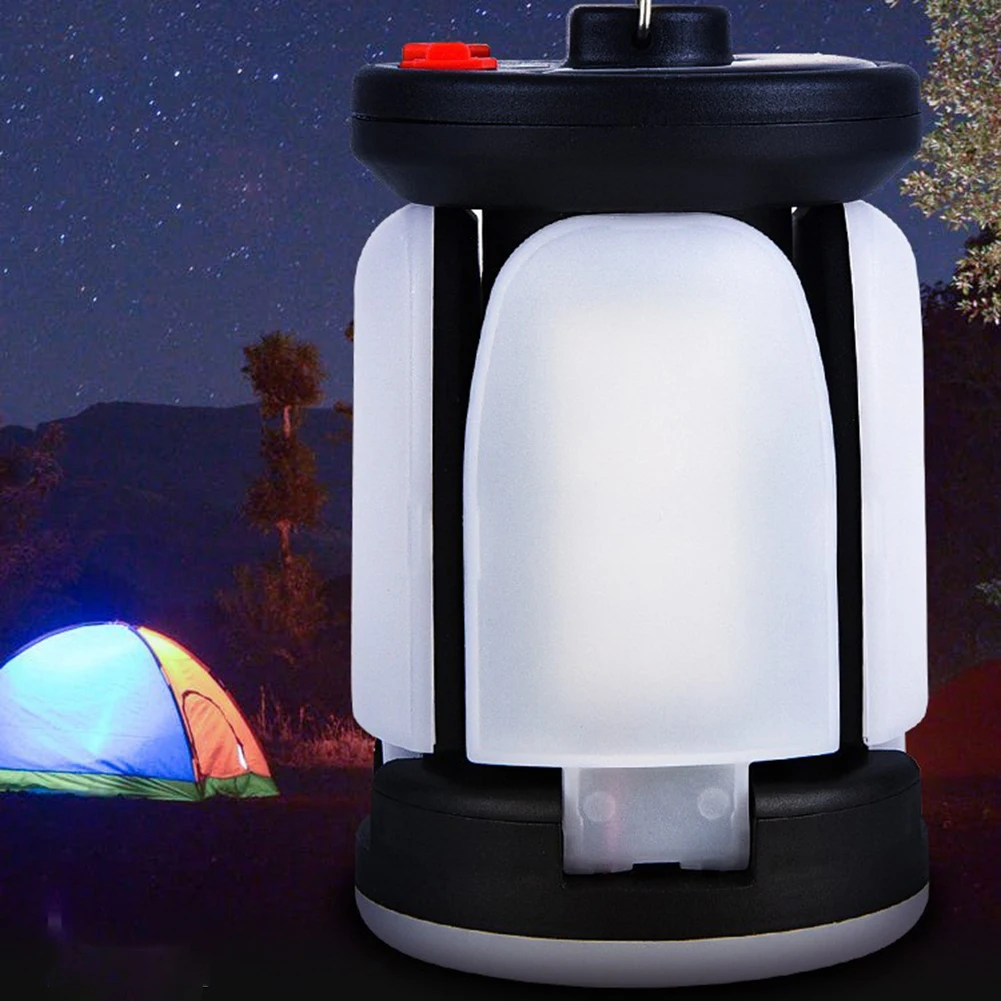 

Solar Powered Camping Lantern Light 6 Modes Waterproof Foldable Portable Outdoor LED Emergency Hanging Tent Lighting