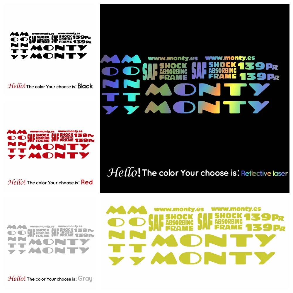 

Наклейки на велосипеды monty, наклейки, Mtb. Велосипед, Bmx, автомобиль, фургон, велосипедная виниловая наклейка