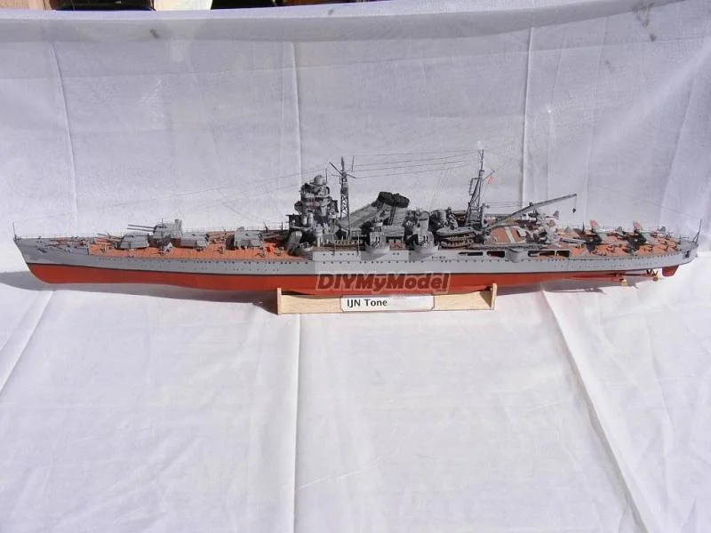 

DIYMyModeI Japanese Ligen class heavy cruiser Ligen DIY Handcraft Paper Model Kit HandmadeToy Puzzles Gift Movie prop