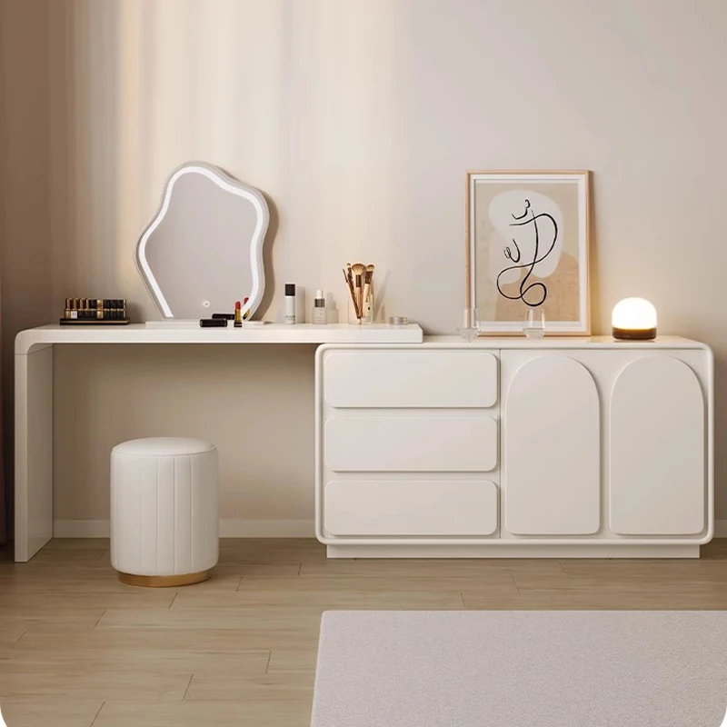 Роскошные комоды в кремовом стиле шкаф для макияжа с выдвижным ящиком винтажные