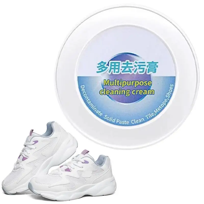 

260g White Shoe Cleaning Cream Sneaker Stain Cleaner Powerful Effective Dirt Remover Deep Cleaning for Canvas Mesh Sports Shoes