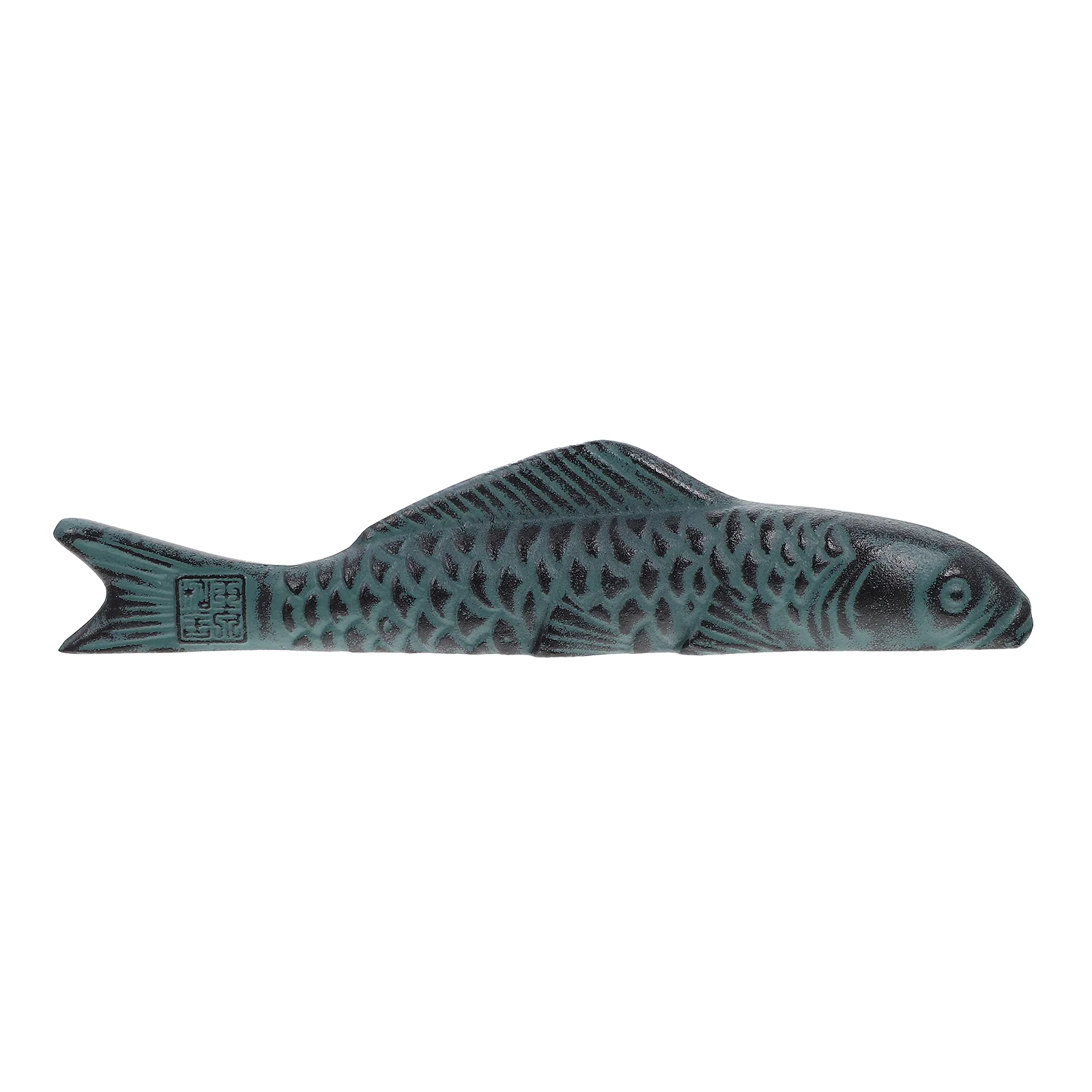 

Carp Cast Iron Ruler Paper Weight Calligraphy Craft Shape Paperweight Adornment Block Practice Tool Decor For Office