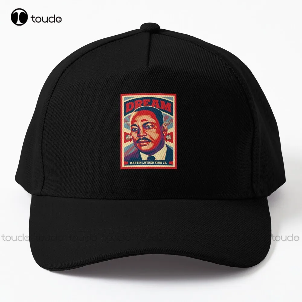Dream Martin Luther King Baseball Cap Hair Cap Cotton Outdoor Simple Vintag Visor Casual Caps Hip Hop Trucker Hats Denim Color
