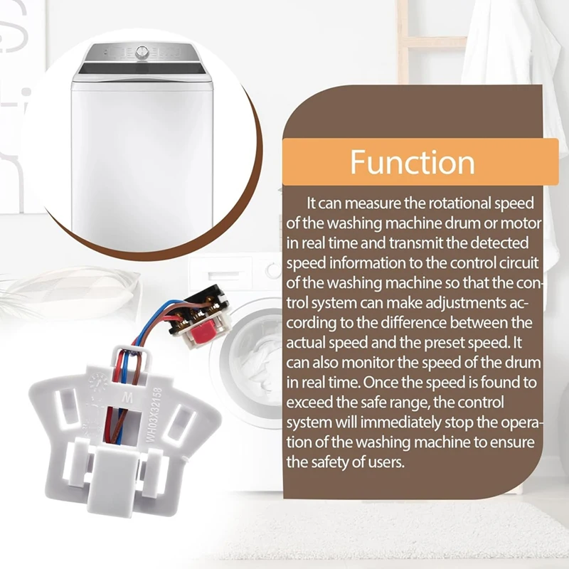 WH03X32158 WH12X26330 Датчик скорости стиральной машины совместимая машина заменяет WH12X25294