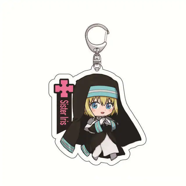 Fire Force portachiavi in acrilico vari personaggi 6cm 5