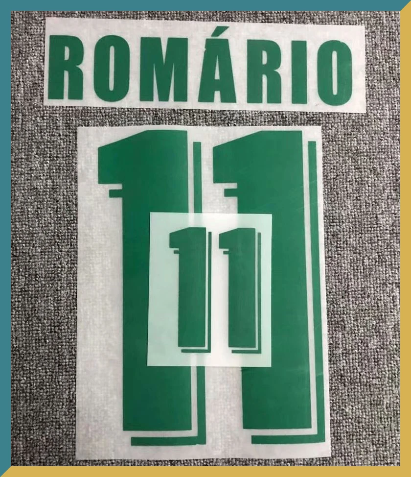 

Retro nameset 1994 #11 Romario Nameset Customize Any Name Number Printing Iron on Transfer Badge