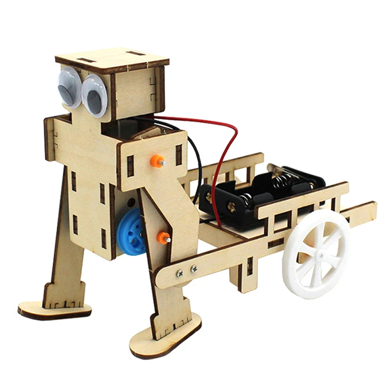 

Robot Pull Cart Diy Technology Small Production Manual Experiment Assembled Toy Model Teaching Aids