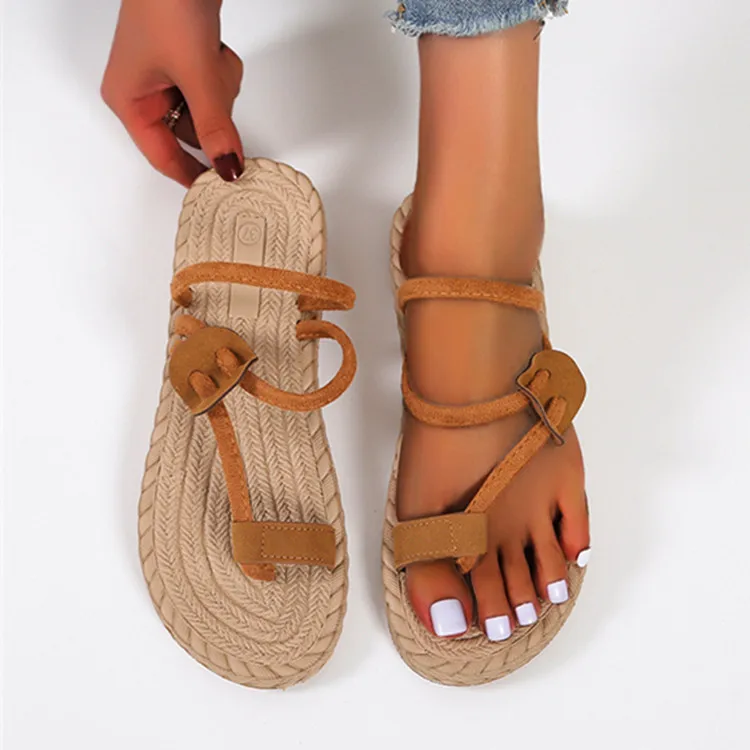 

Women's Fashion Slides Ladies 2022 Summer Flip Flops Women Casual Square Toe Slippers Ladies Casual Flats Female Beach Shoes