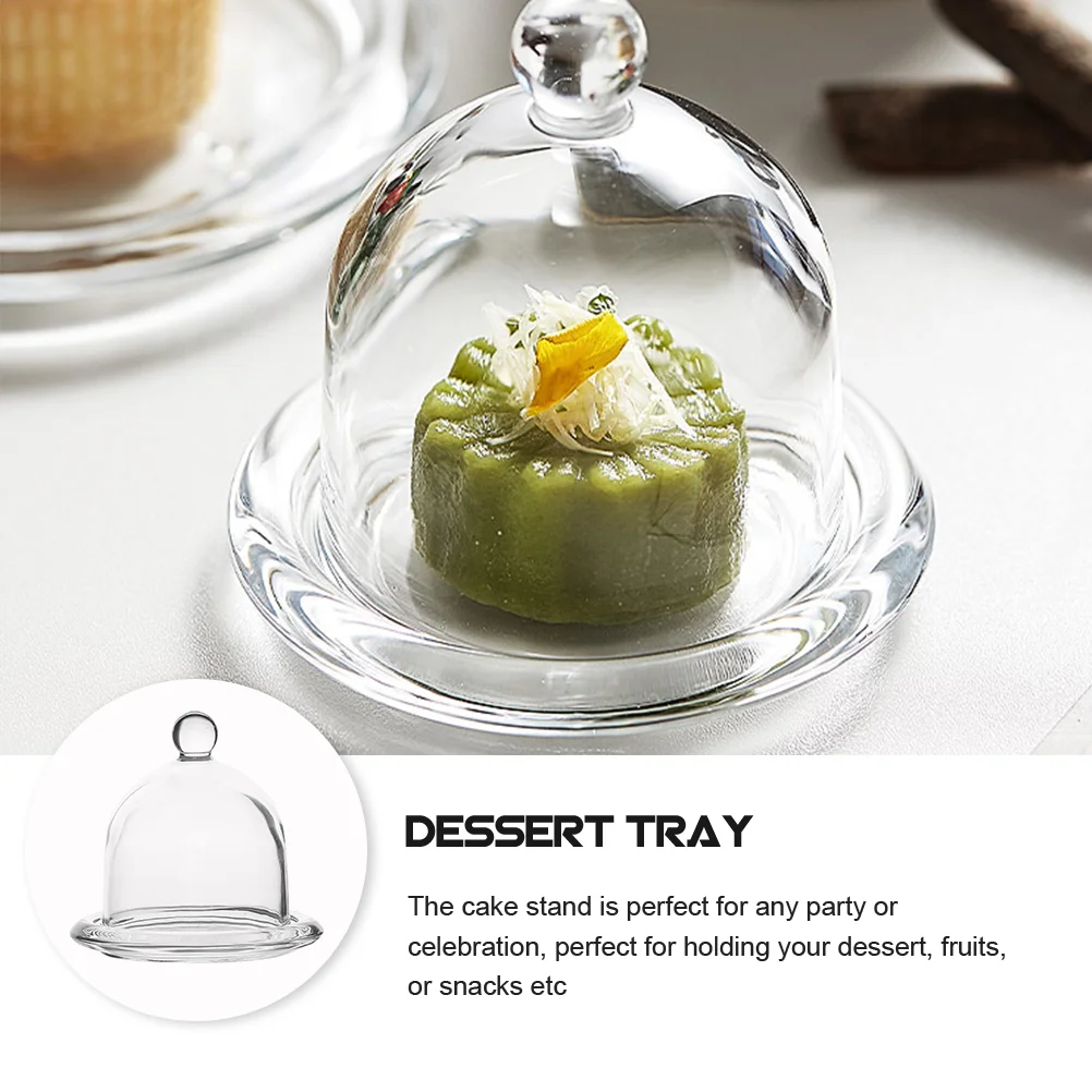 Стеклянная крышка для торта сервировочный поднос закусок подставка чашки