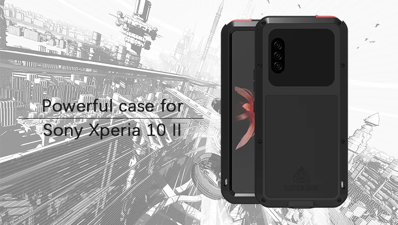 Love Mei Metal Aluminum Case For Sony Xperia 1 5 10 Ii Plus Cover Powerful Armor Shockproof Life Waterproof Cases Coque