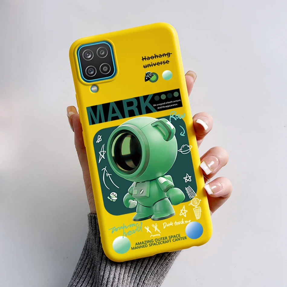 Чехол для Samsung A12 чехол Galaxy мягкие силиконовые чехлы телефонов с астронавтом GalaxyA12