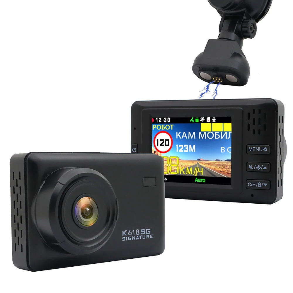 

Original Karadar Car DVR GPS Radar Detector Signature Combo 3 IN 1 FHD1080P Auto Video Recorder Camera With Russian Voice Alarm
