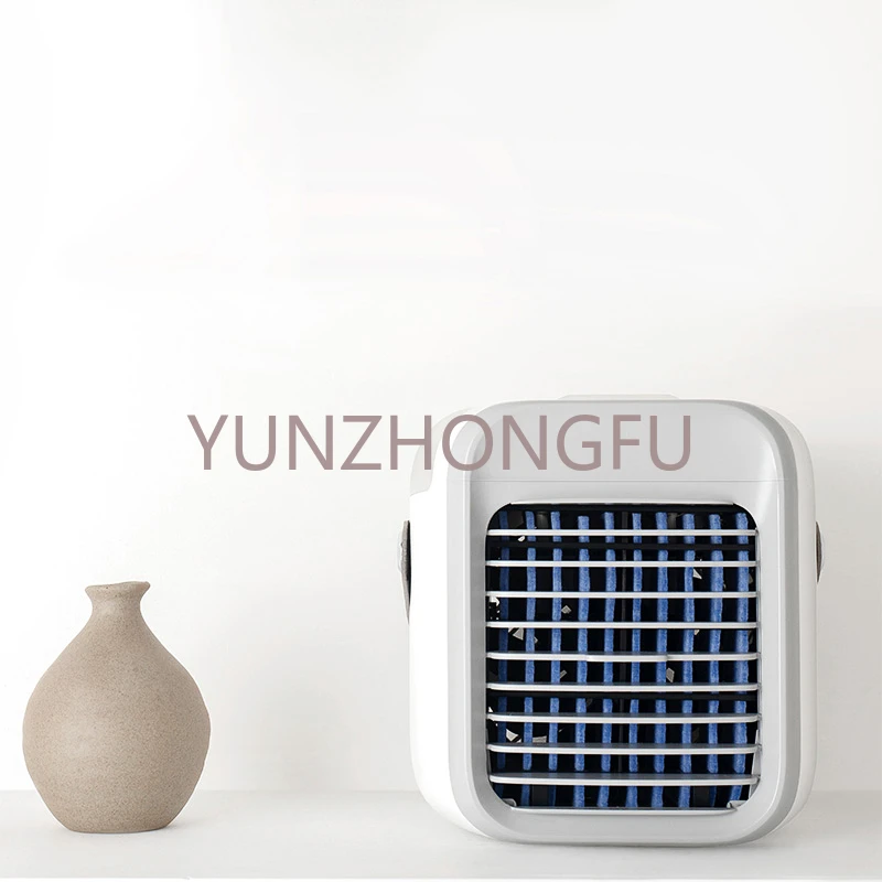 

Newest 2000mAh rechargeable air conditioner fan portable mini air cooler fan with colorful nightlight