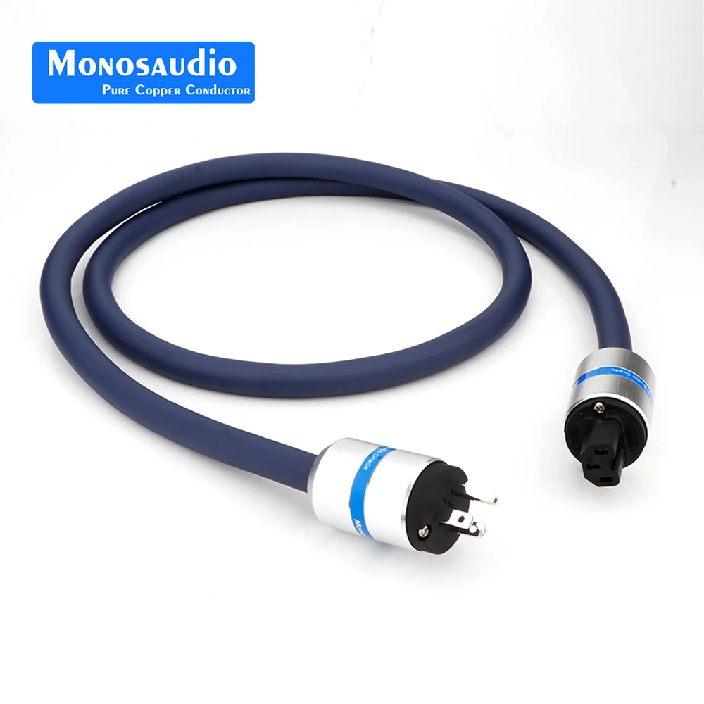 Monosaudio P902 99.9998% Чистая медь EU/US Schuko Кабель питания HIFI EMC щит провод питания M106 кабель питания сетевой шнур переменного тока