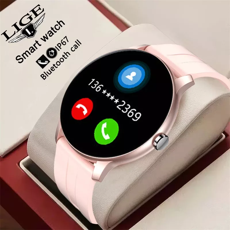 

LIGE New Smart Watches Men Women Wristwatches Electronic Clock Fitness Monitor Bluetooth Call Music Men Smartwatch Gift Relogio