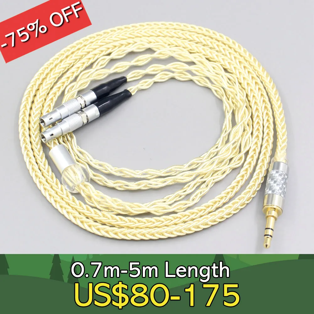 

8 ядро позолоченный + синтезирование палладий Серебряный OCC сплава кабель для Ultrasone Veritas Юбилейная 25E 15 Edition ED 8EX ED15 наушники LN00763