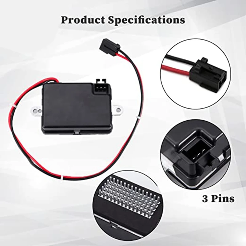 

Car AC Heating Controller Blower Motor Resistor Module Compatible with GrandCherokee 99-2004 5012699AA 05012699AA RU358