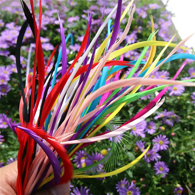 200 шт., гусиные перья для наращивания волос, 15-20 см