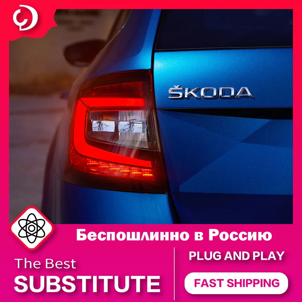 AKD Автомобильный Стайлинг Задние фонари для Skoda Octavia 2015 2016 2017 светодиодный задний