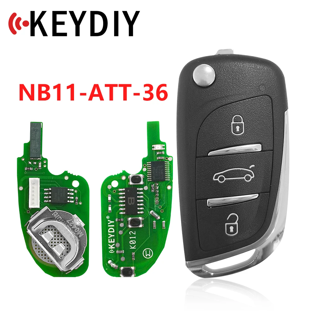 KEYDIY NB Series NB11-ATT-36 3 Button Universal KD Remote Key for URG200/KD900/KD200 Key Programmer