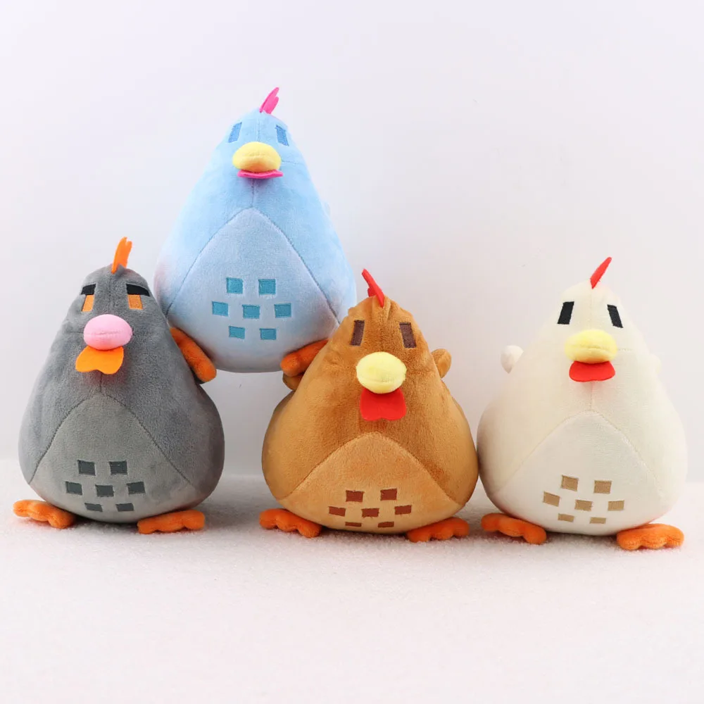 

1/3/4pcs Stardew Valley Chicken Plush Doll Game Stuffed Animal Toy Plushie Figure Star Dew Pillow Gift for Kids Birthday Fans