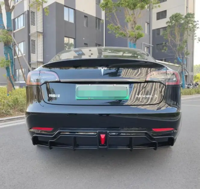 Для тела Tesla Model Y Diffuser спойлер DF 2021-2022 модель задний диффузор для заднего бампера