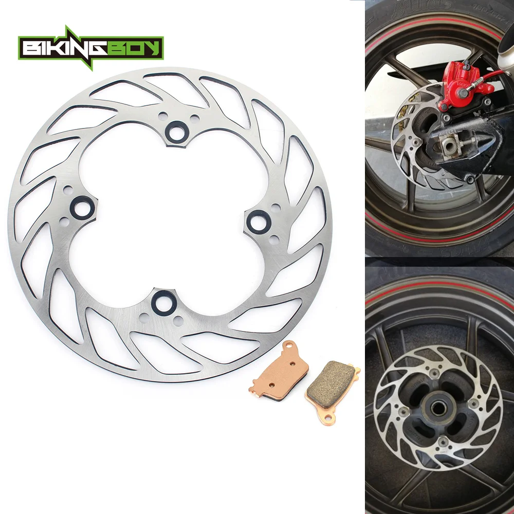 BIKINGBOY задние тормозные дисковые колодки ротора для Kawasaki Ninja ZX6R ZX-6R/ABS 13 14 15 16 17 ZX10R
