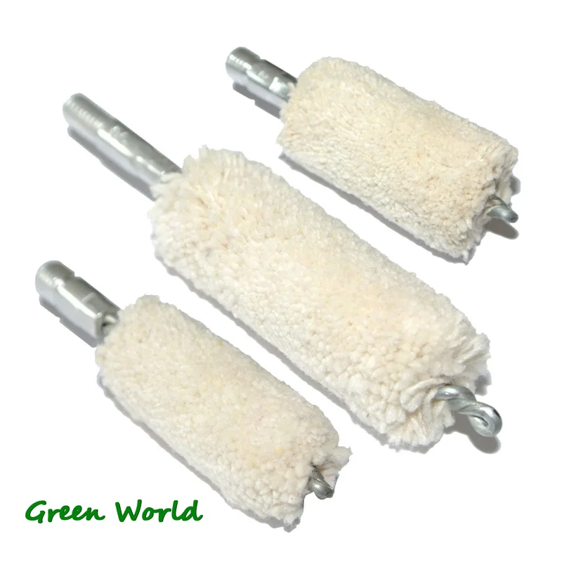 Green World 5pcs/lot .50cal-12Gauge Mop Brush Cotton Swab Gun Clean | Outdoor Tools