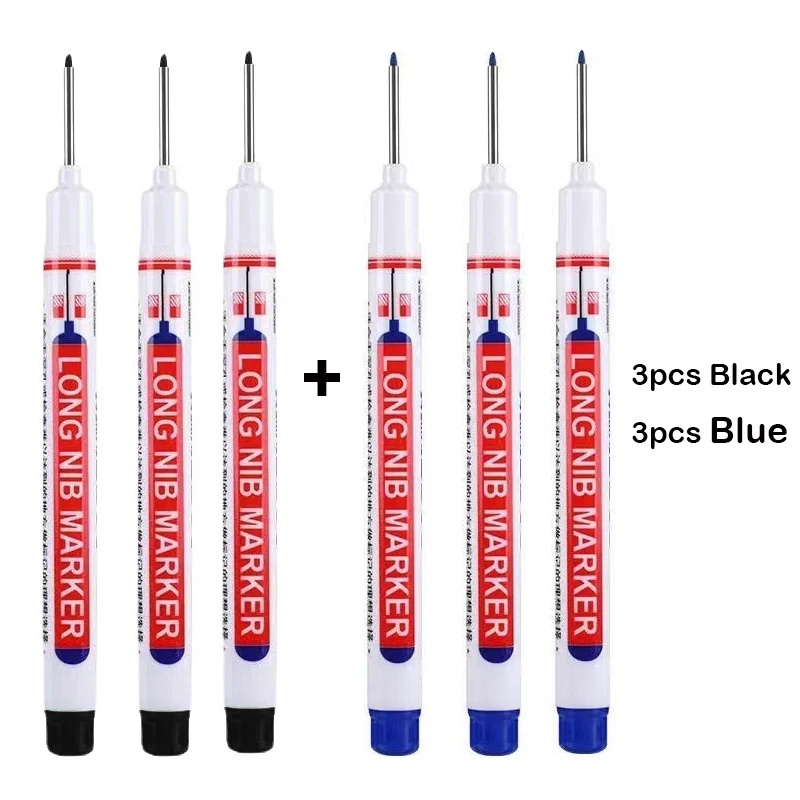 Маркеры с длинным наконечником и глубоким отверстием, 20 мм, 6 шт./набор