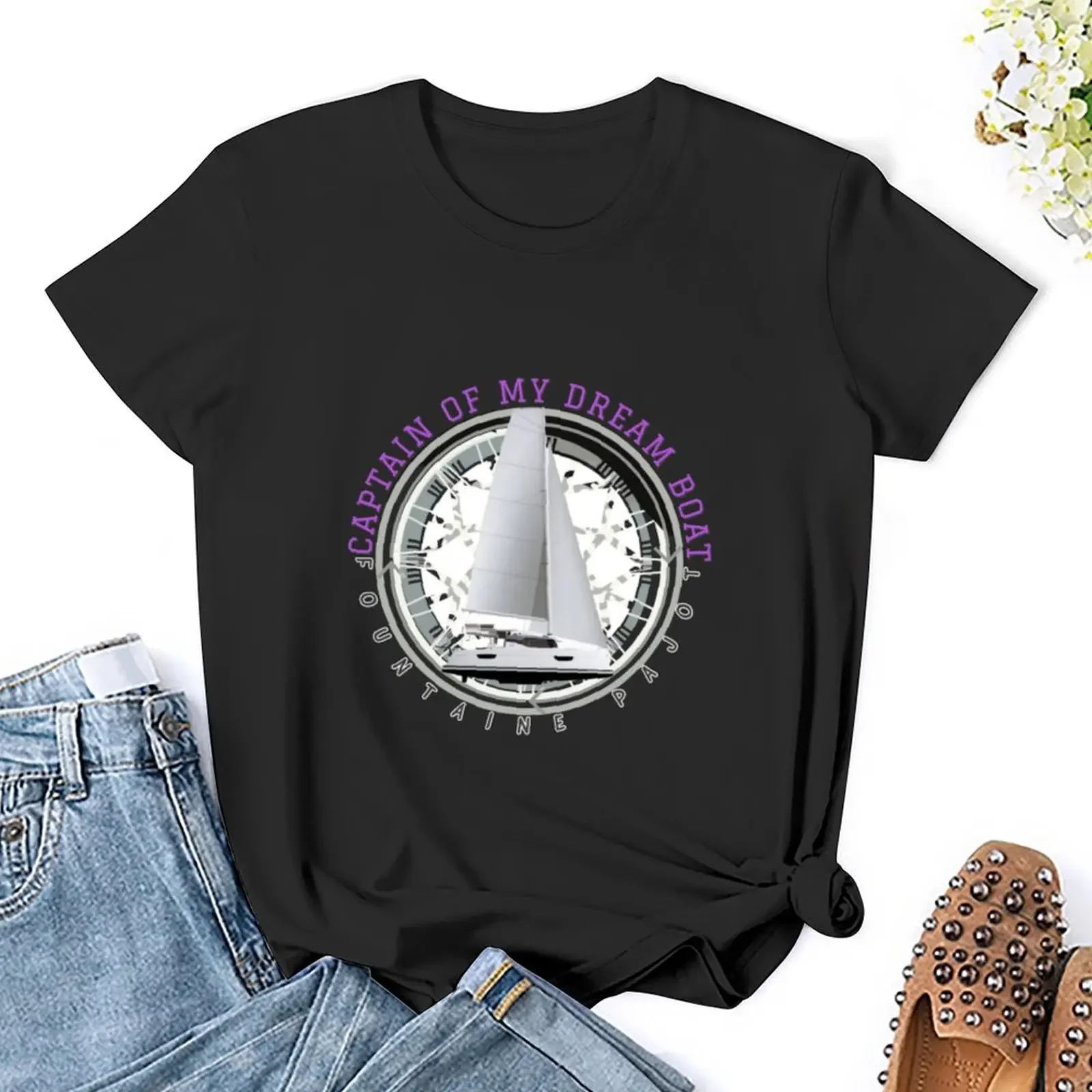 Футболка с изображением капитана моих мечт лодка фундинарского пайота футболки