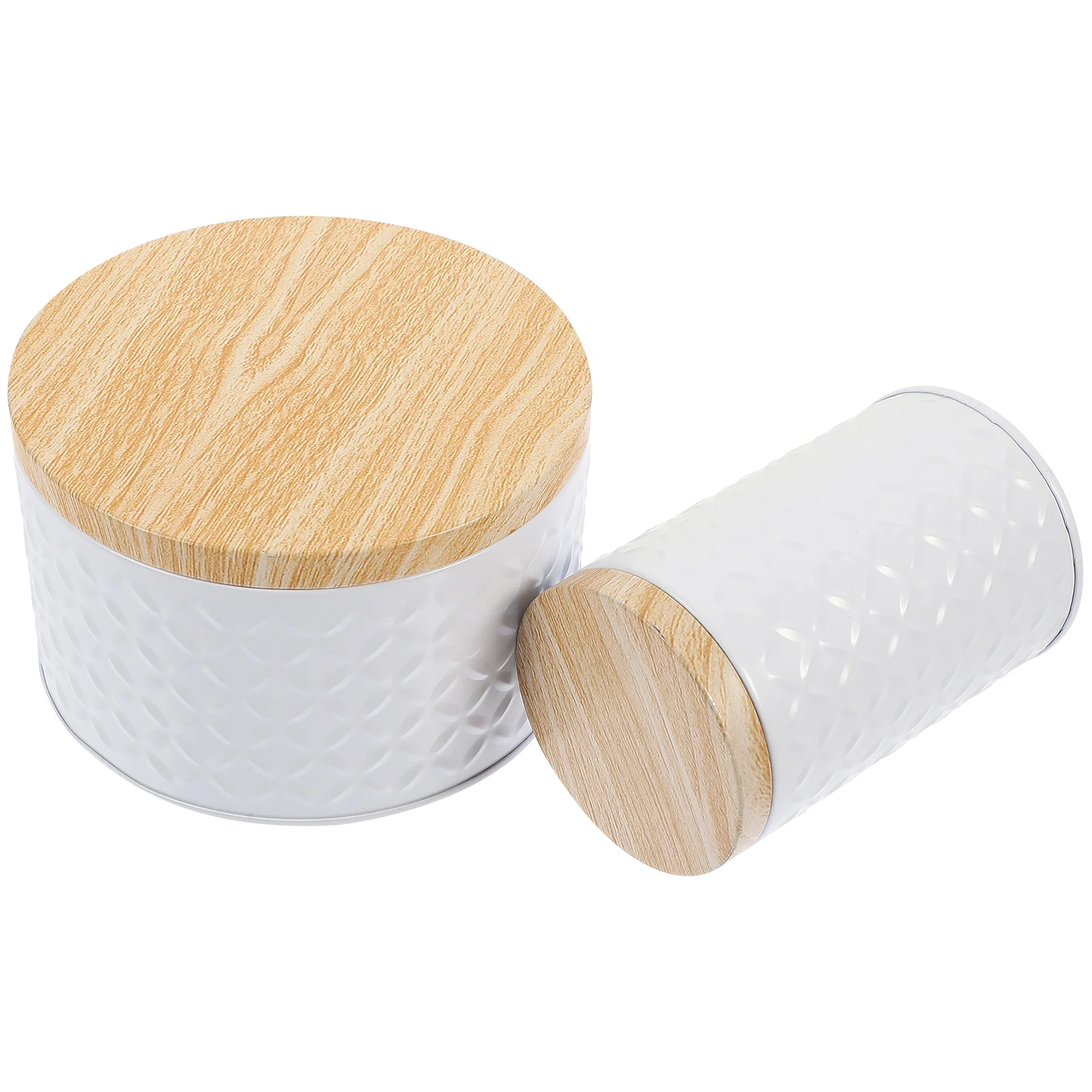 

2pcs Candy Storage Jars Practical Candy Storage Jars Desktop Snacks Storage Containers with Lid