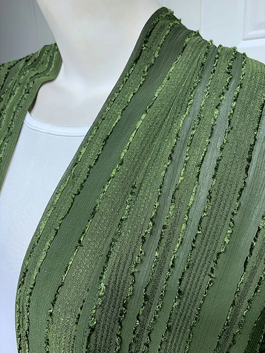 Рамадан ИД Мубарак трикотажное открытое кимоно женское платье в мусульманском