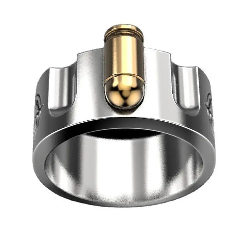 Рулетка пули мужское кольцо левое колесо гнездо для пистолета зажим в форме