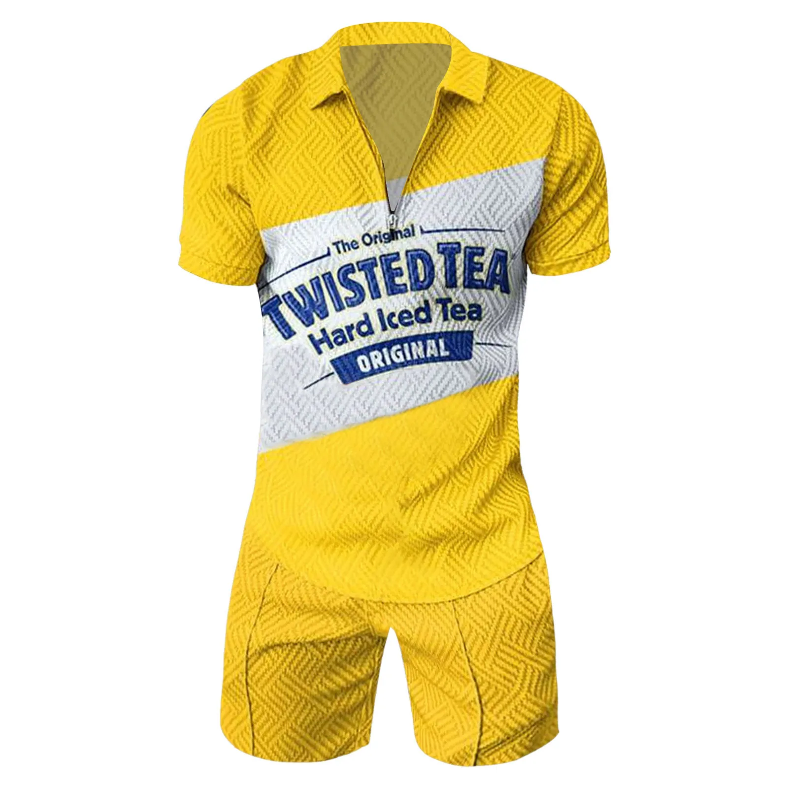 Men Stripe Print 2 Piece Suit Letter Print Polo Shirt Solid Color Quick Dry Shorts Male Set Ropa Hombre Streetwear Conjuntos