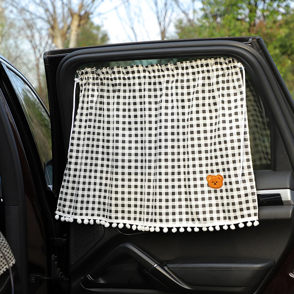 

Занавеска на присоске для автомобиля, солнцезащитный козырек на окно, мультяшный универсальный солнцезащитный козырек на боковое окно, защита от УФ-лучей для детей, малышей, детей