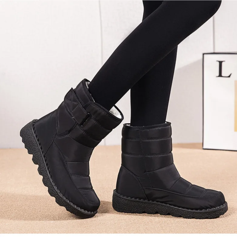 

Women Boots Mid-Calf Winter Shoes For Women Snow Boots Casual Watarproof Platform Heels Botas Mujer 2022 New Winter Boots Female