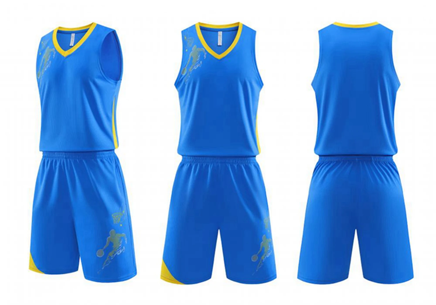 Men Basketball Jersey Set Youth Cheap Basketball Training Shirt Shorts Uniform Custom Men and Women Uniform Sportswear