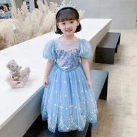 new dress girl summer dress princess role play dress childrens christmas birthday fancy party sarong 3 8 years old